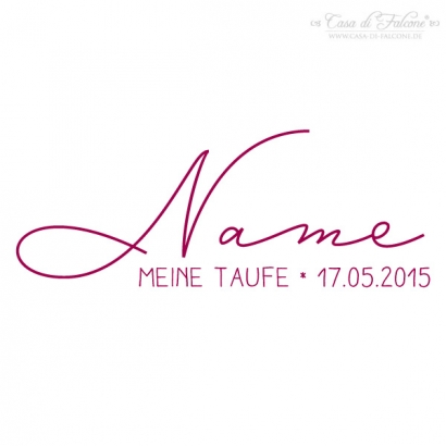 Namensstempel simple