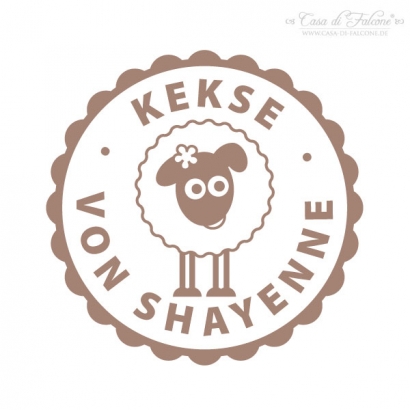 Personalisierter Keksstempel Schaf