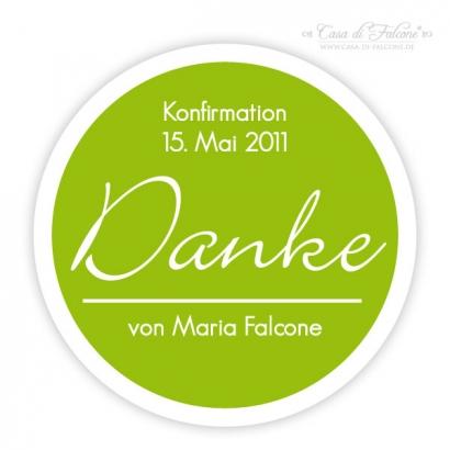 Simple II - Aufkleber fr Kommunion/Konfirmation
