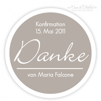 Simple II - Aufkleber fr Kommunion/Konfirmation