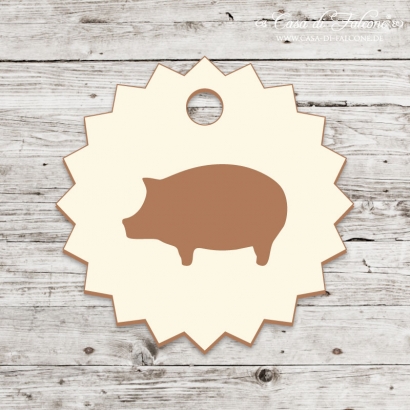 Holzanhnger - Schwein