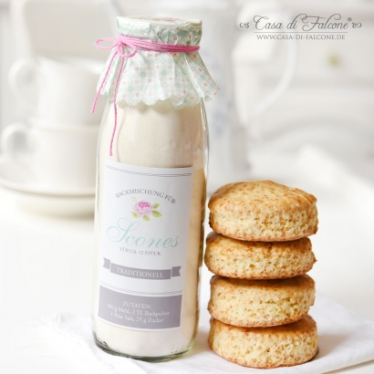 Aufkleber - Backmischung Scones