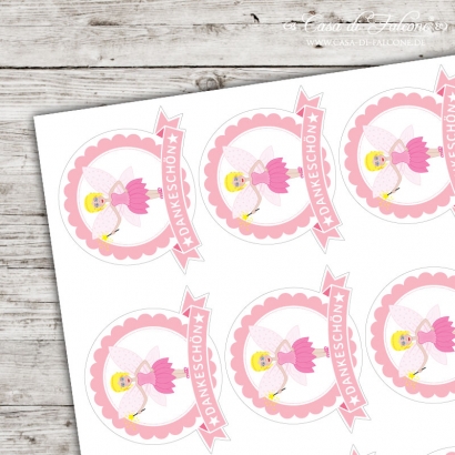 Motivaufkleber Fee Dankeschn