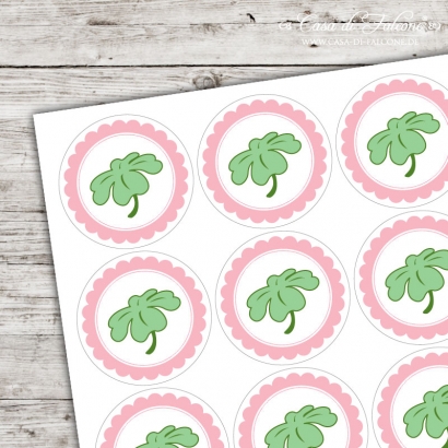 Motivaufkleber Fee Kleeblatt