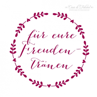 Stempel - Ranke rund - Freudentrnen