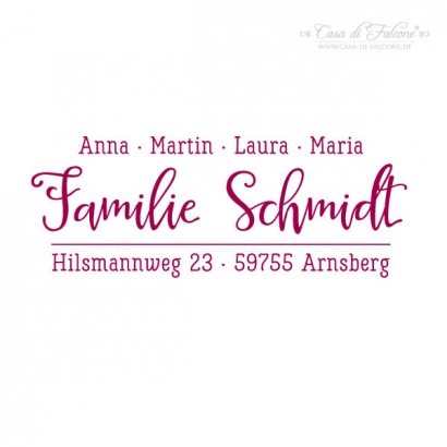 Familienstempel Kalligrafie I