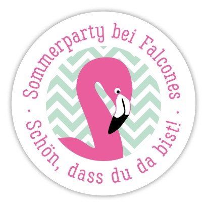 Schulaufkleber I Namensaufkleber fr die Schule Flamingo