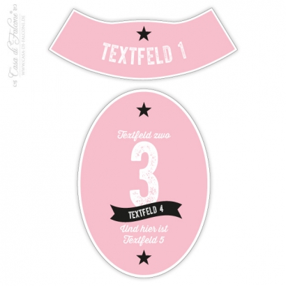 Bieretiketten Set - Star 6er Set
