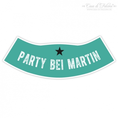 Flaschenhals-Aufkleber Star