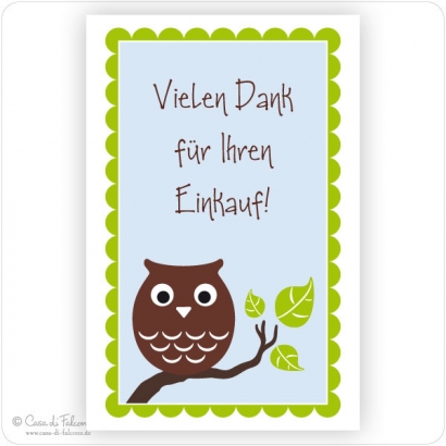 Visitenkarten Eule
