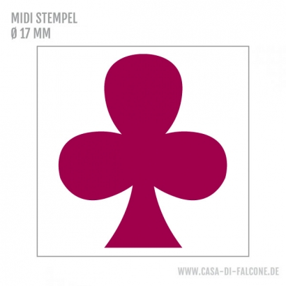 MIDI Motivstempel Spilkarte Kreuz