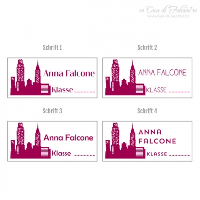 Schulstempel Skyline