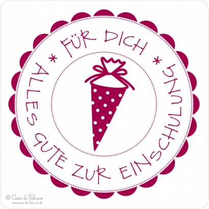 Motivstempel Alles Gute zur Einschulung