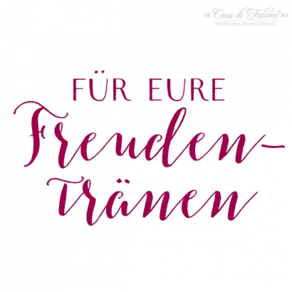 Stempel Freudentrnen Kalligrafie