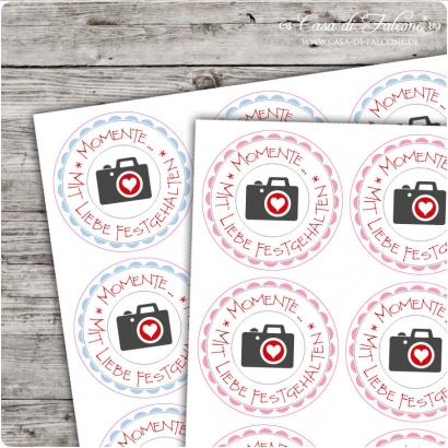 Motivaufkleber Momente