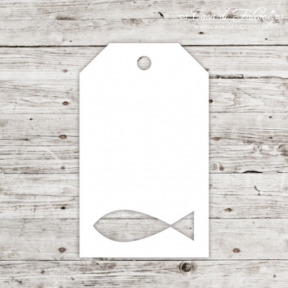Papieranhnger Hangtag - Fisch