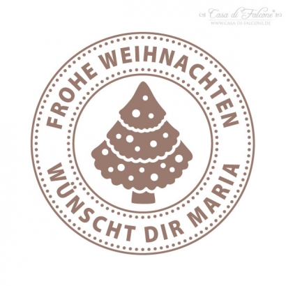 Personalisierter Keksstempel Tannenbaum