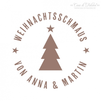 Personalisierter Keksstempel Modern Tanne
