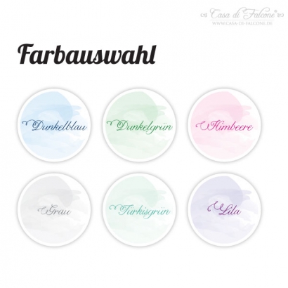 Personalisierte Adressaufkleber Watercolour