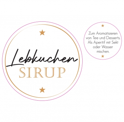 Aufkleber Lebkuchensirup