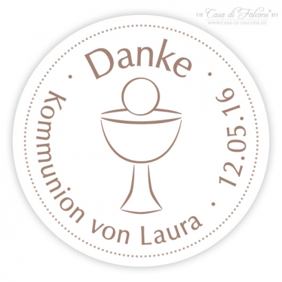 Individueller Fondant Stempel Kommunion Kelch