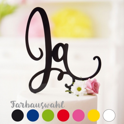 Tortenstecker Hochzeit Ja
