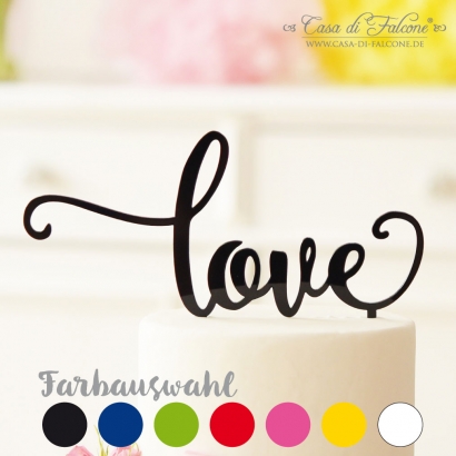 Cake topper Hochzeit love