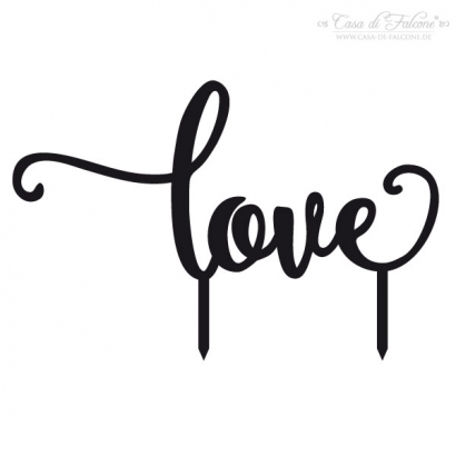 Cake topper Hochzeit love