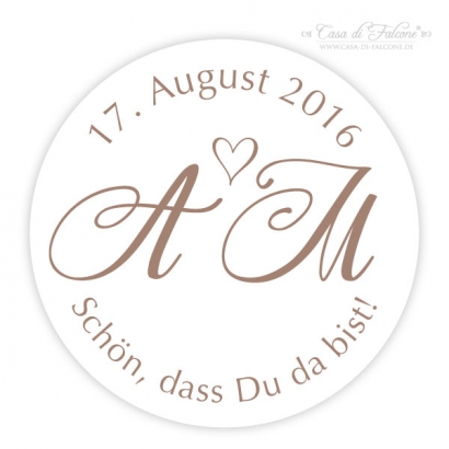 Keksstempel Hochzeit mit Namen und Datum