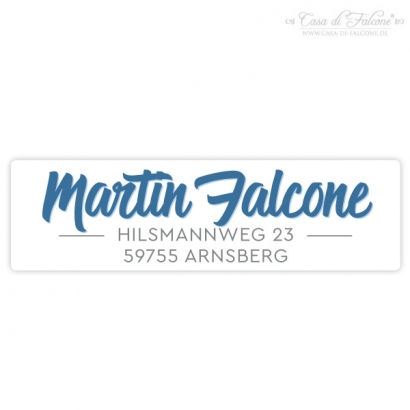 personalisierte Adressaufkleber modern