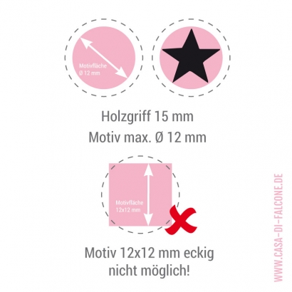 MINI Stempel rund 12 mm