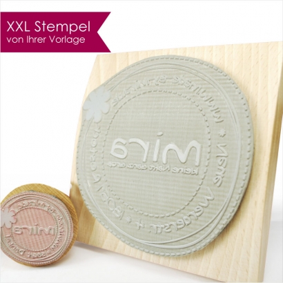 Stempel XXL 80 mm - von Ihrer Datei