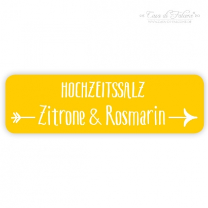 Hochzeit Etiketten fr Marmeladenglser, Pfeil