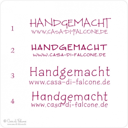 Aufkleber Handgemacht