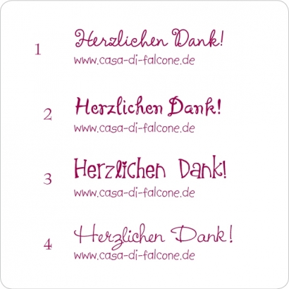 Aufkleber Danke