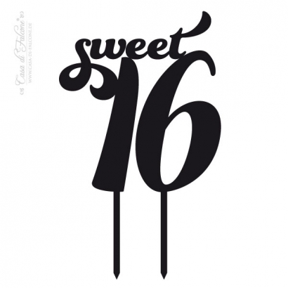 Geburtstag Cake topper Sweet 16