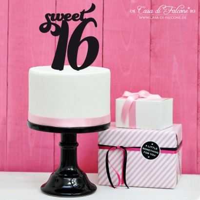 Geburtstag Cake topper Sweet 16