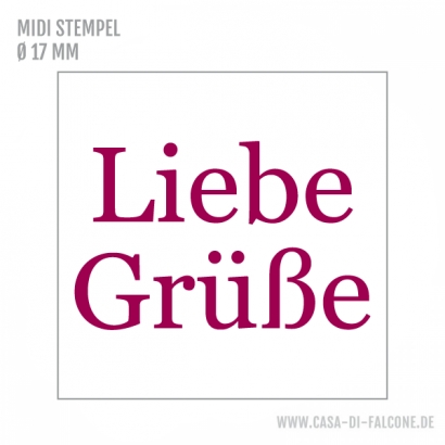 MIDI Textstempel Liebe Grsse