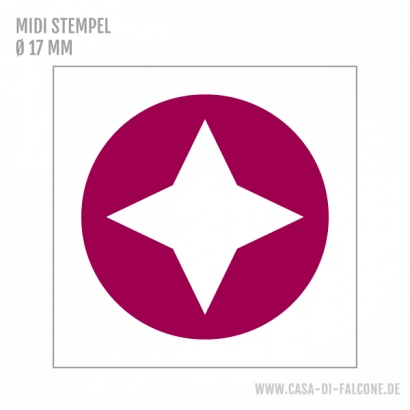 MIDI Motivstempel Kreuz negativ