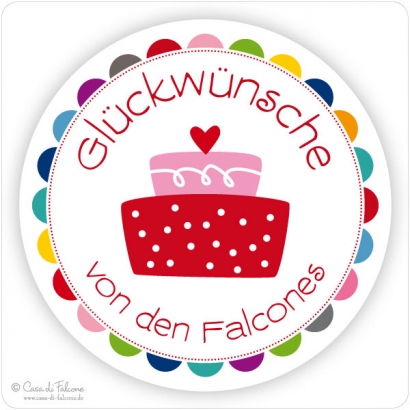 Aufkleber Glckwnsche
