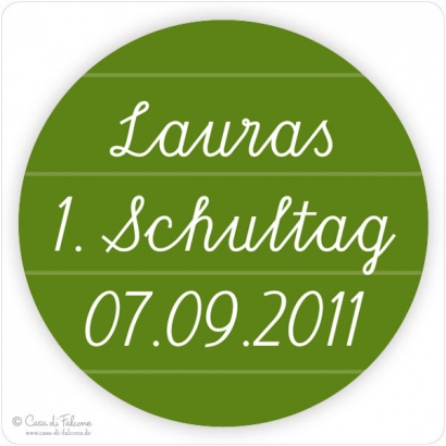 Aufkleber 1. Schultag