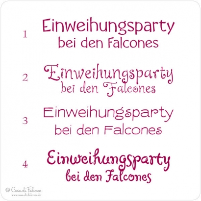 Aufkleber Einweihungsparty