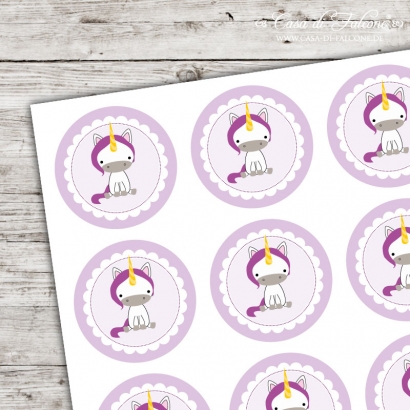 Motivaufkleber Einhorn II