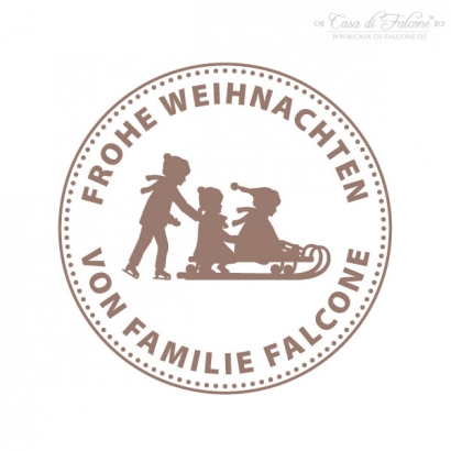 Personalisierter Keksstempel Winterkinder