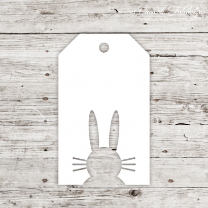 Papieranhnger Hangtag - Osterhase