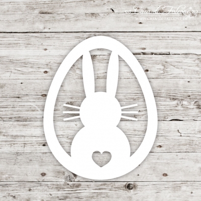 Papieranhnger Hangtag - Hase im Osterei