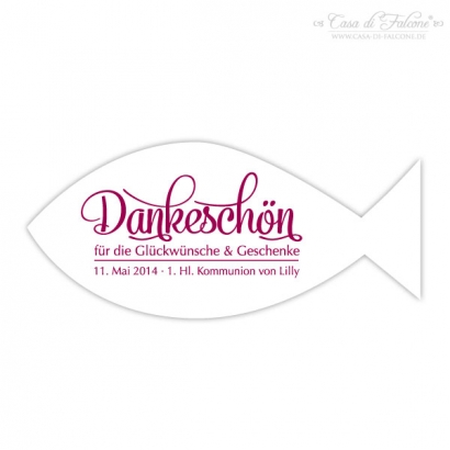 Papieranhnger Fisch