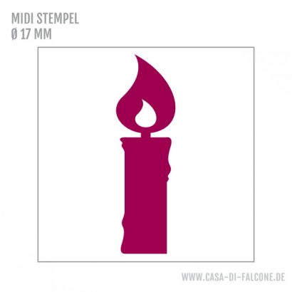 MIDI Motivstempel Kerze