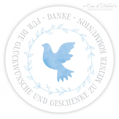 Personalisierter Aufkleber Taube Aquarell