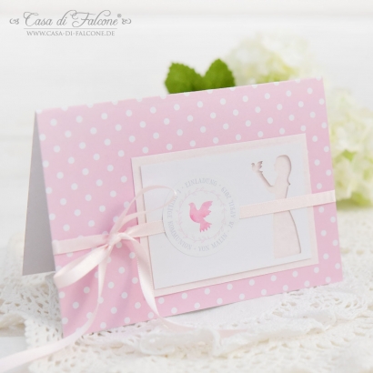 Personalisierter Aufkleber Taube Aquarell